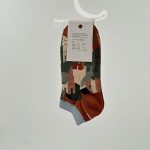 جوراب طرحدار ساق کوتاه 1033