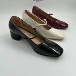 کفش مجلسی مربعی پاشنه ۳ سانت (۳ رنگ)