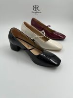 کفش مجلسی مربعی پاشنه ۳ سانت (۳ رنگ)