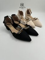 کفش مجلسی نگینی پاشنه ۳ سانت