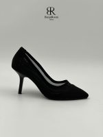 کفش پاشنه ۷ سانت توری استرچ (دو رنگ) - Image 3