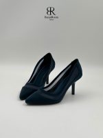 کفش پاشنه ۷ سانت توری استرچ (دو رنگ) - Image 5