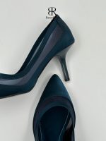 کفش پاشنه ۷ سانت توری استرچ (دو رنگ) - Image 13